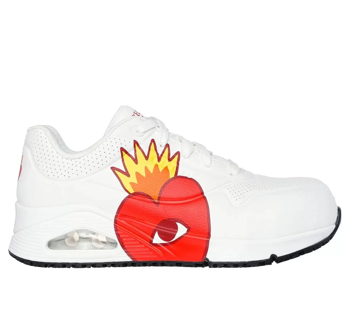 Ricardo Cavolo – Puntera de seguridad antideslizante de trabajo: Uno – Flaming Heart