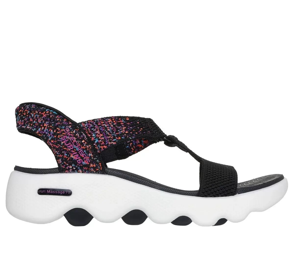 Sandalias Skechers sin cordones: GO WALK Massage Fit – Confetti Sky Sandalias Skechers sin cordones: GO WALK Massage Fit – Confetti Sky