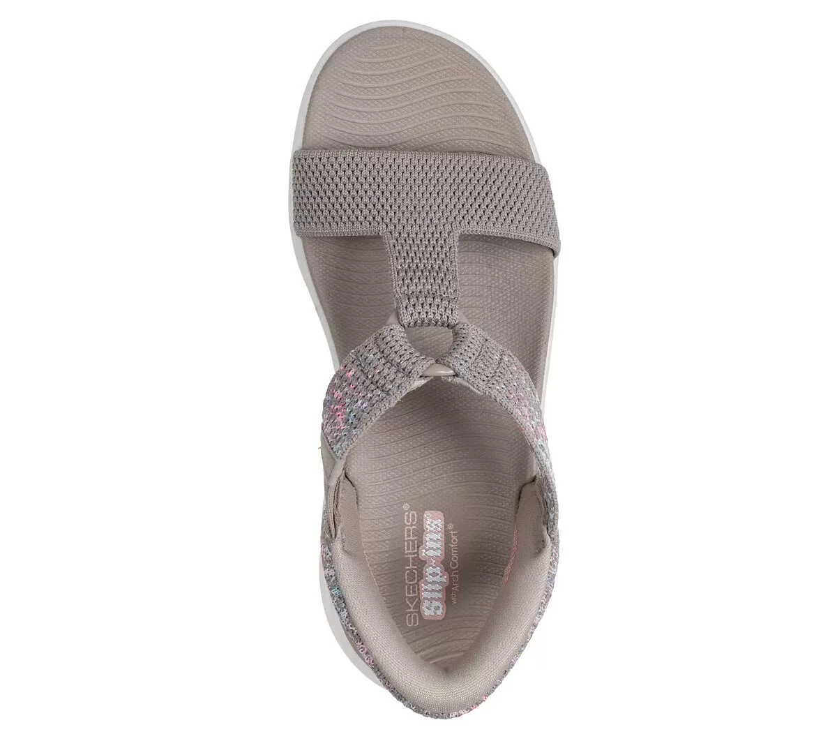 Sandalias Skechers sin cordones: GO WALK Massage Fit – Confetti Sky Sandalias Skechers sin cordones: GO WALK Massage Fit – Confetti Sky