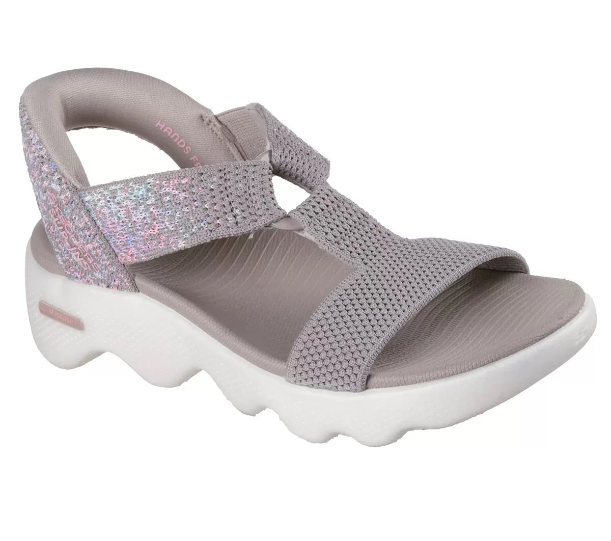 Sandalias Skechers sin cordones: GO WALK Massage Fit – Confetti Sky Sandalias Skechers sin cordones: GO WALK Massage Fit – Confetti Sky