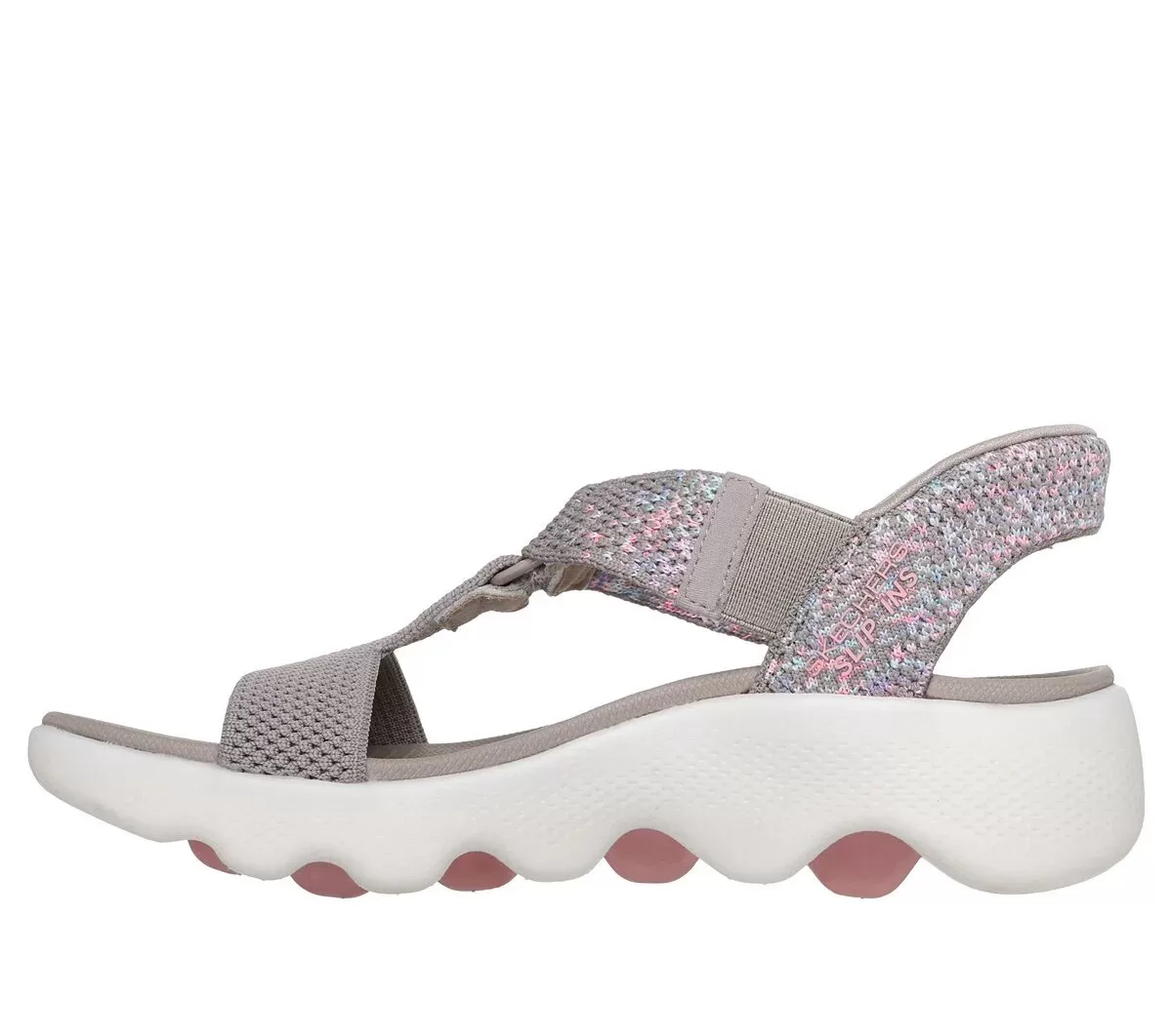Sandalias Skechers sin cordones: GO WALK Massage Fit – Confetti Sky Sandalias Skechers sin cordones: GO WALK Massage Fit – Confetti Sky