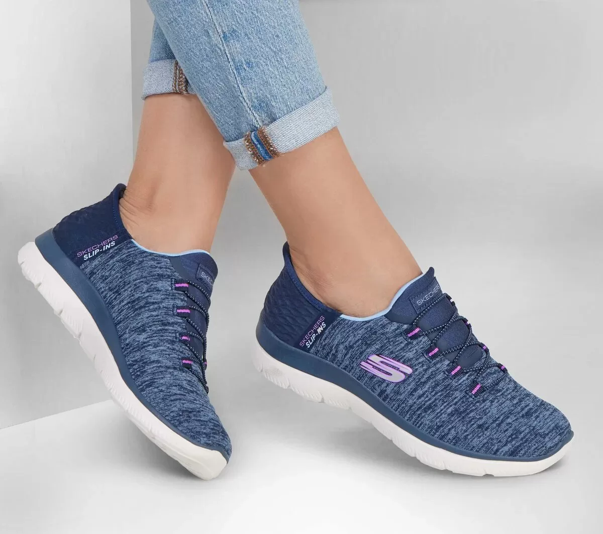 Zapatillas sin cordones Skechers Summits – Dazzling Haze