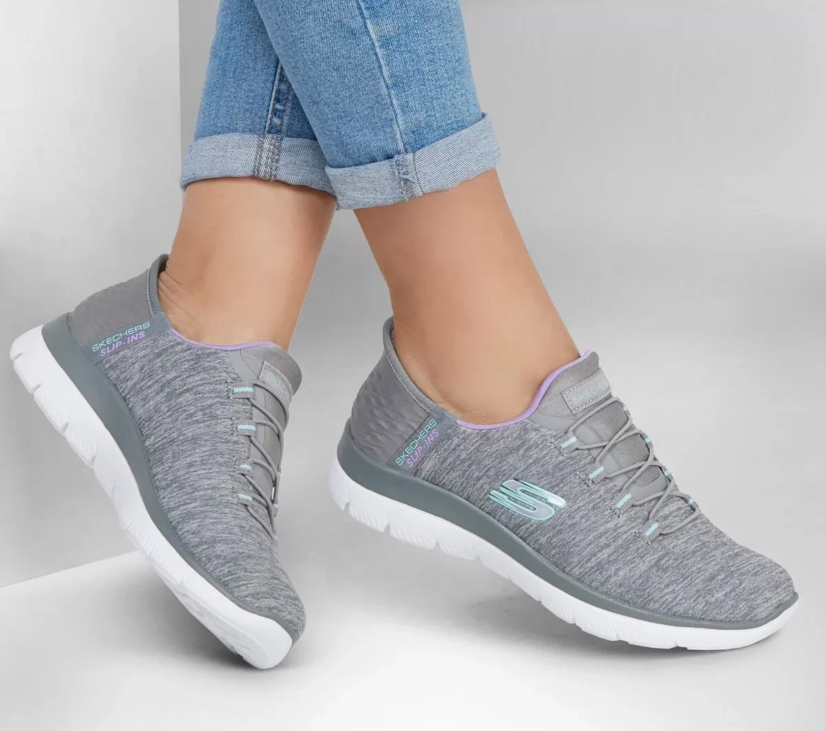 Zapatillas sin cordones Skechers Summits – Dazzling Haze