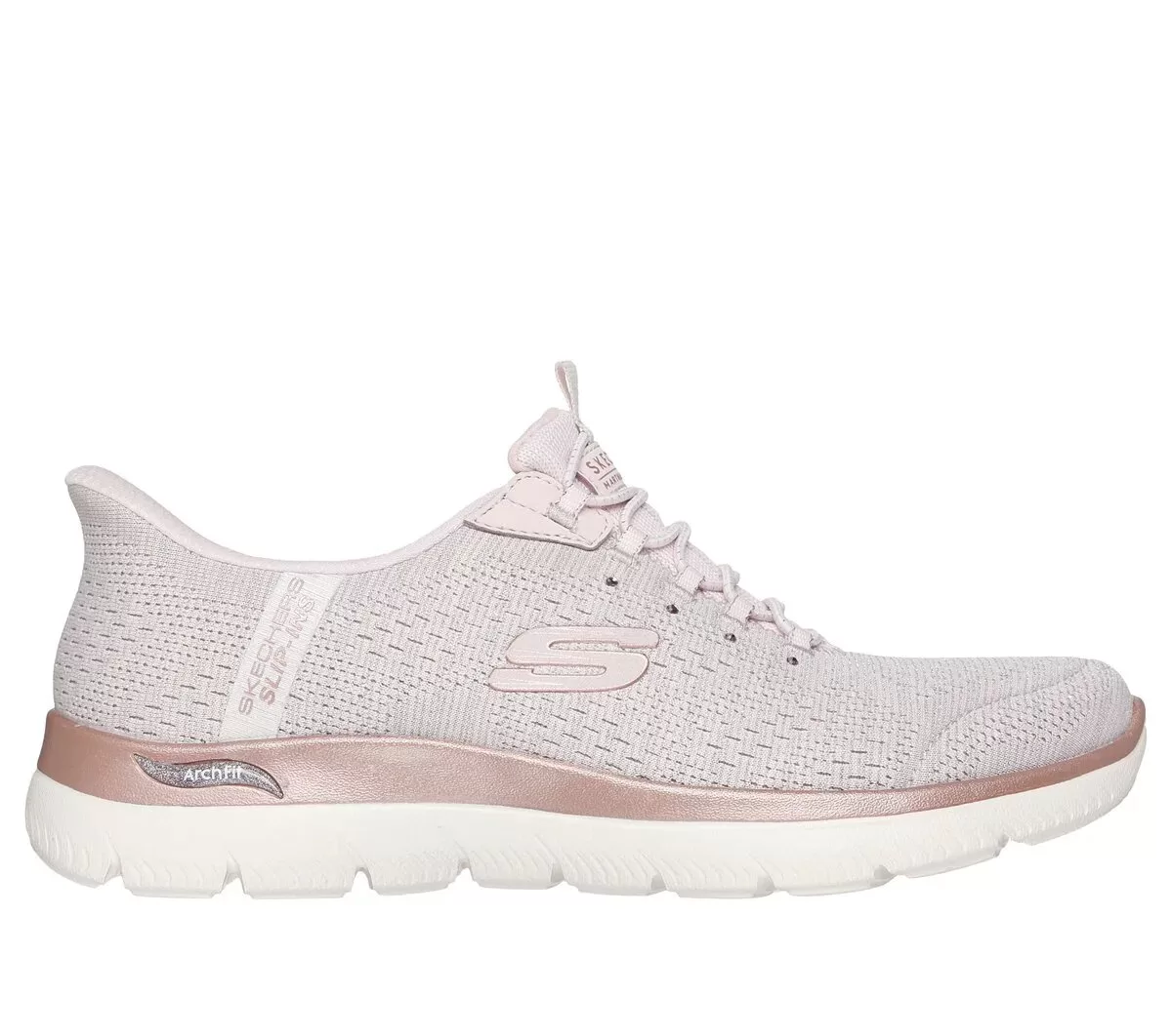 Zapatos sin cordones Skechers de Martha Stewart: Arch Fit Summits – Brillo suave